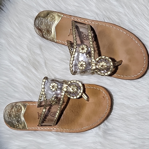 Jack Rogers Clear Vinyl Sandals - Picture 2 of 5